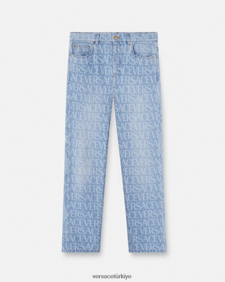 Versace genel kot pantolon erkekler mavi Giyim B0HHR81435