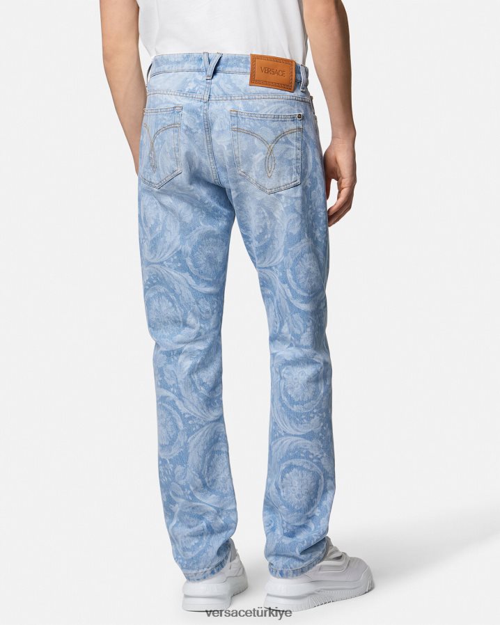 Versace genel kot pantolon erkekler mavi Giyim B0HHR81435