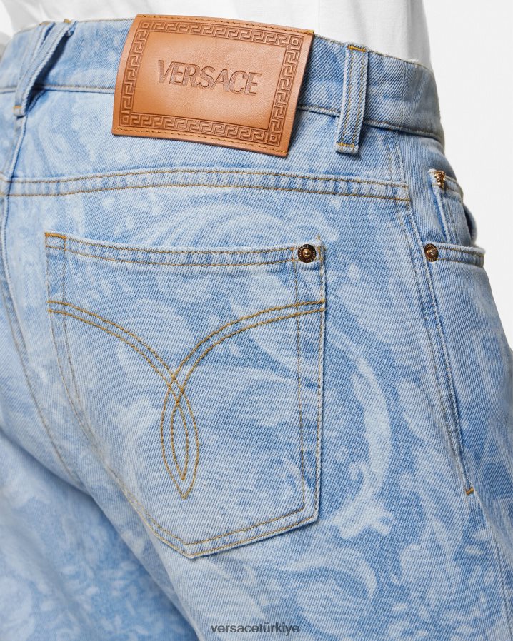 Versace genel kot pantolon erkekler mavi Giyim B0HHR81435