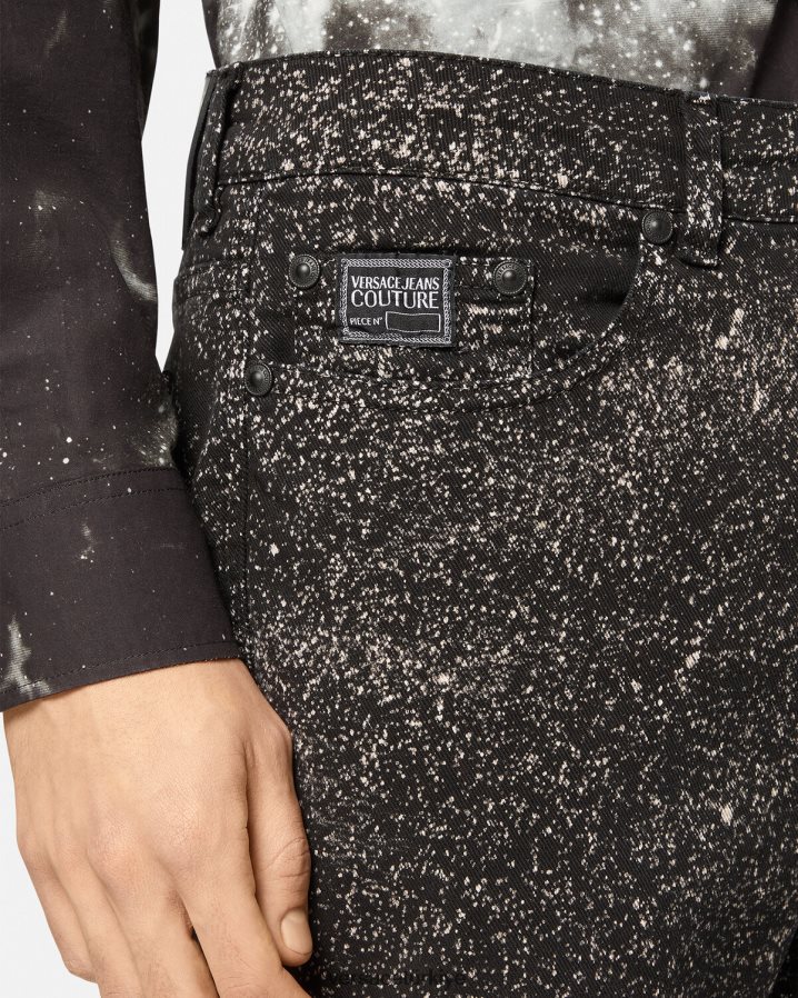 Versace jüpiter yıldızlararası kot pantolon erkekler siyah Giyim B0HHR82384