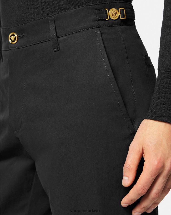 Versace medusa biggie pantolon erkekler siyah Giyim B0HHR81443