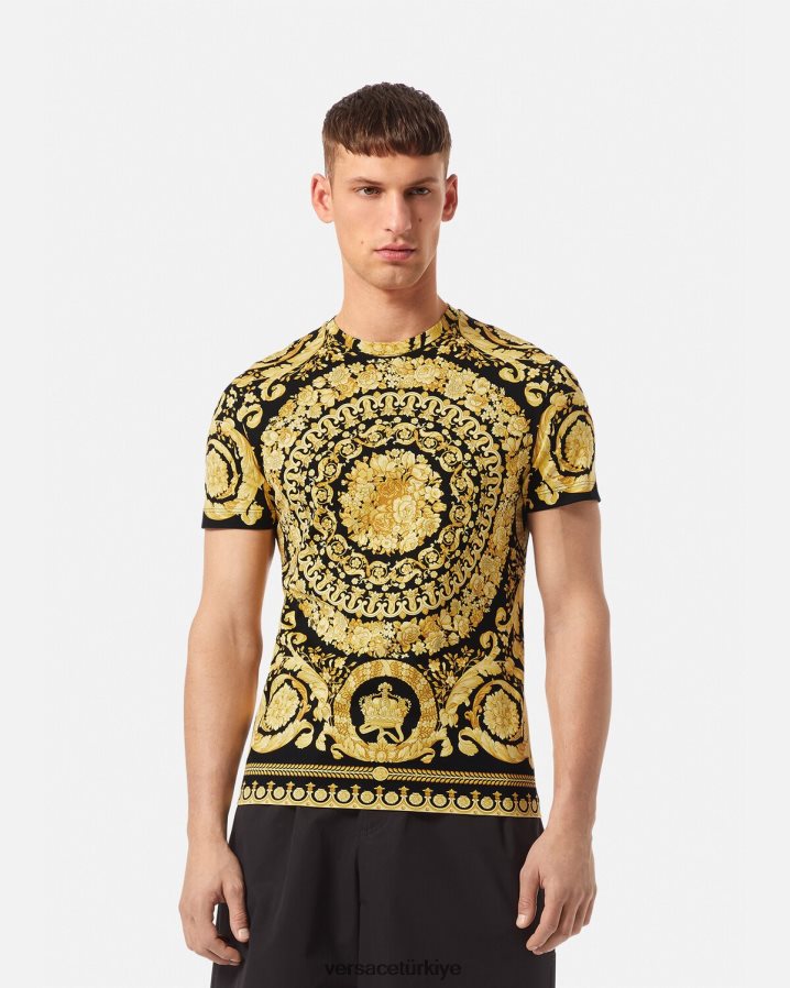 Versace barok tişört erkekler Yazdır Giyim B0HHR81369