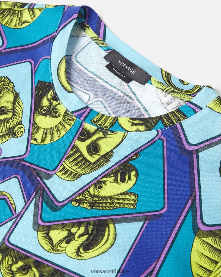 Versace le maschere tişört erkekler Yazdır Giyim B0HHR81381