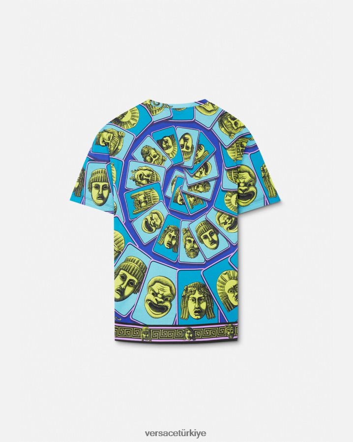 Versace le maschere tişört erkekler Yazdır Giyim B0HHR81381