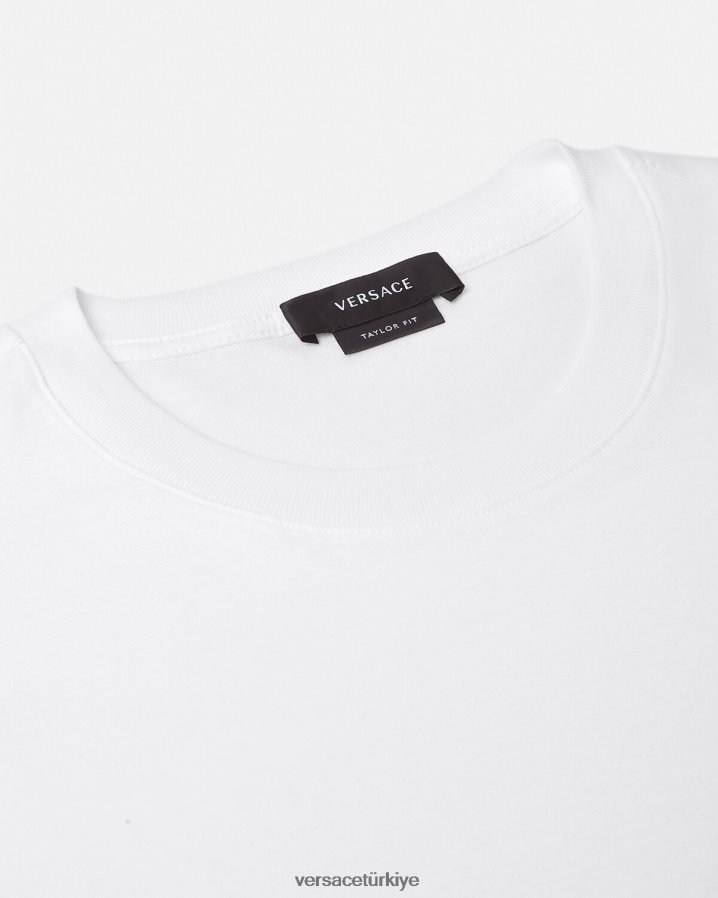 Versace medusa tişört erkekler beyaz Giyim B0HHR81371
