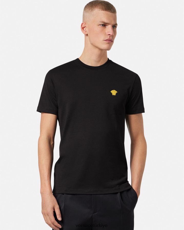 Versace medusa tişört erkekler siyah Giyim B0HHR81370