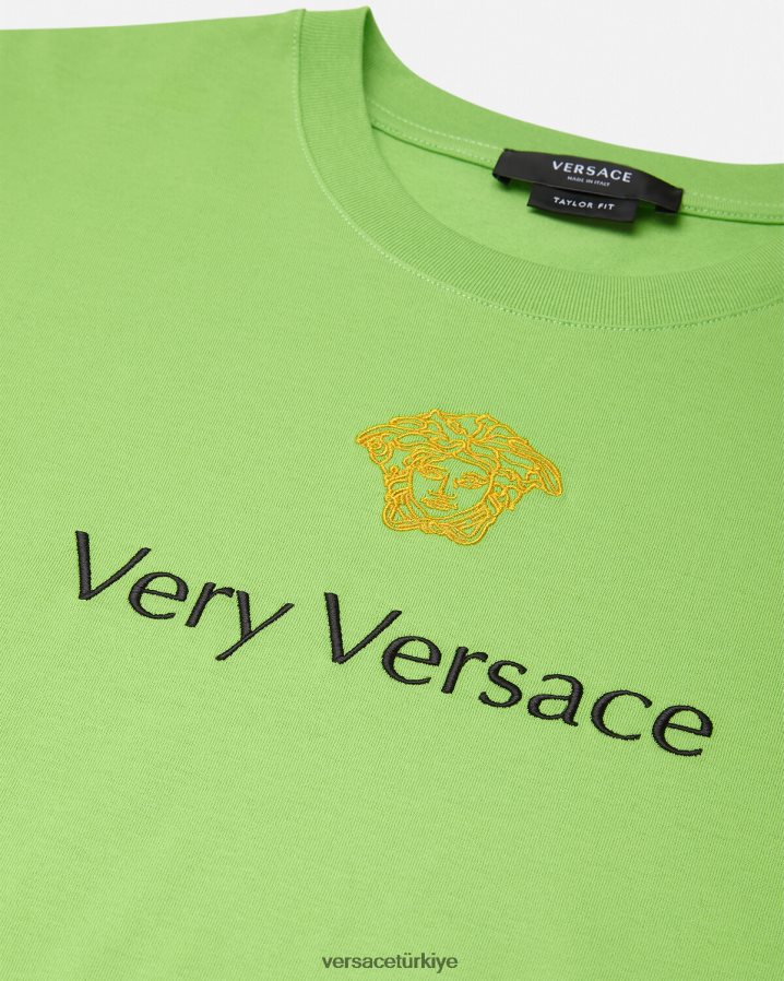 Versace tişört erkekler yeşil Giyim B0HHR81387