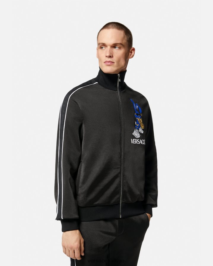 Versace bahar festivali tavşan kazak erkekler siyah Giyim B0HHR81418