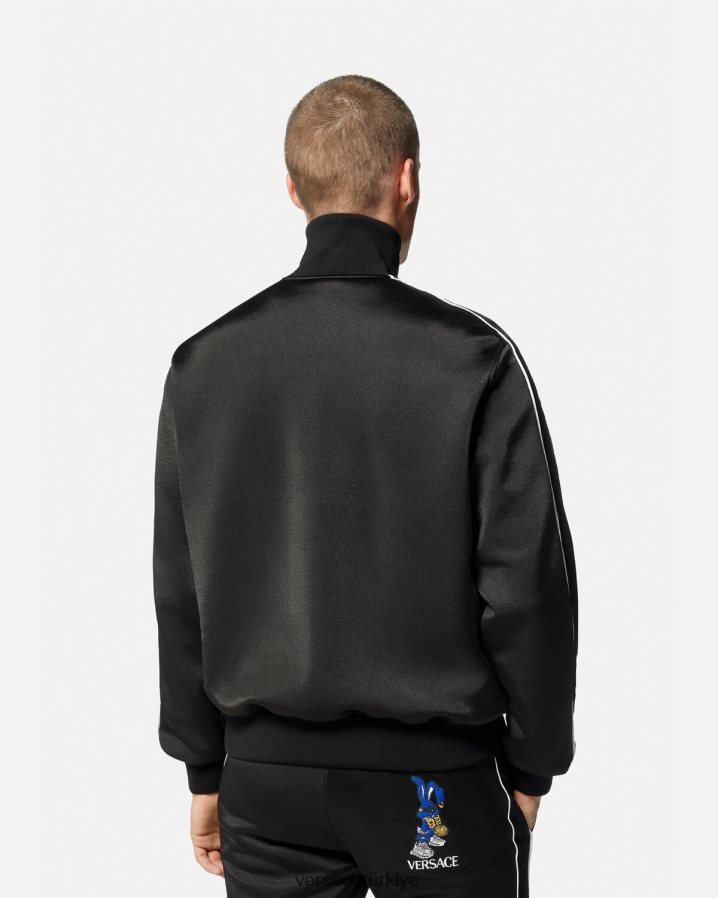 Versace bahar festivali tavşan kazak erkekler siyah Giyim B0HHR81418