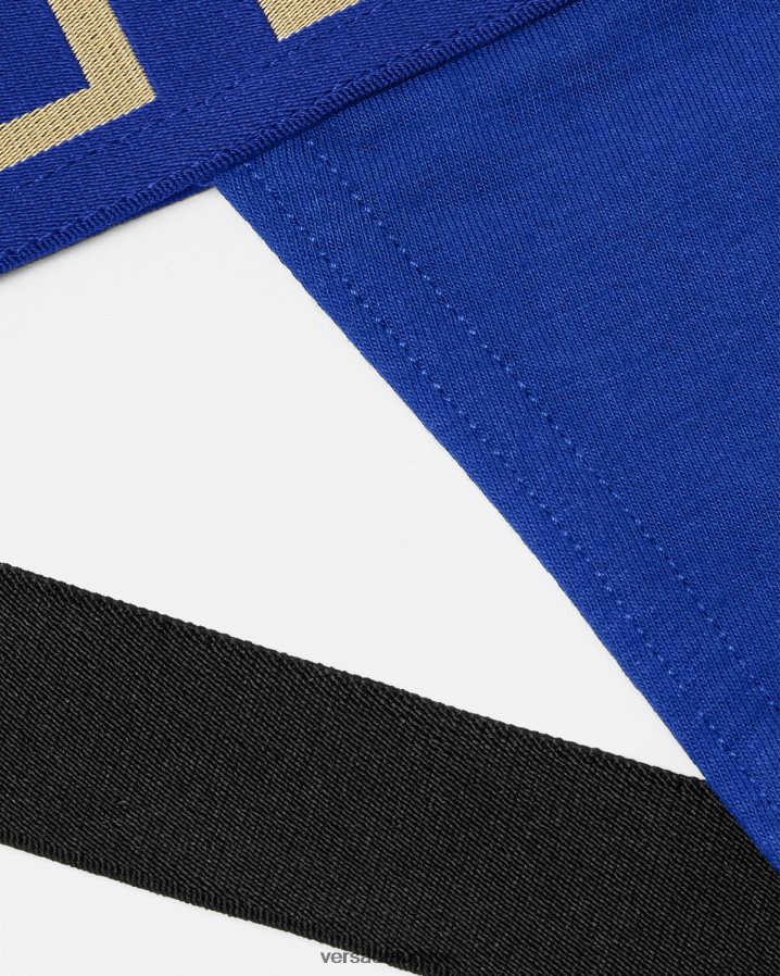 Versace yunan sınırı jockstrap erkekler mavi iç çamaşırı ve plaj kıyafeti B0HHR81777