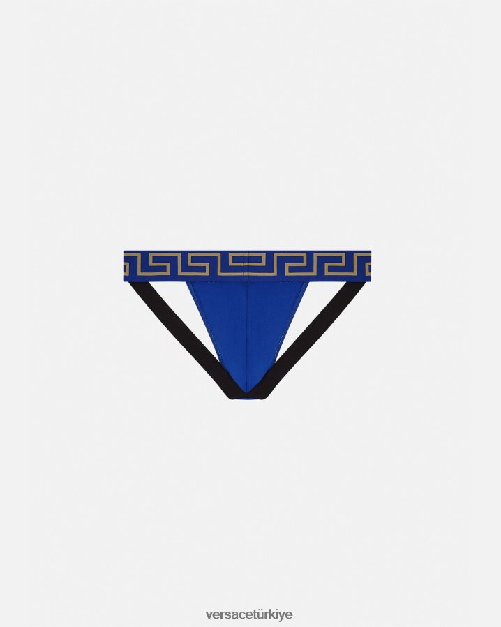 Versace yunan sınırı jockstrap erkekler mavi iç çamaşırı ve plaj kıyafeti B0HHR81777