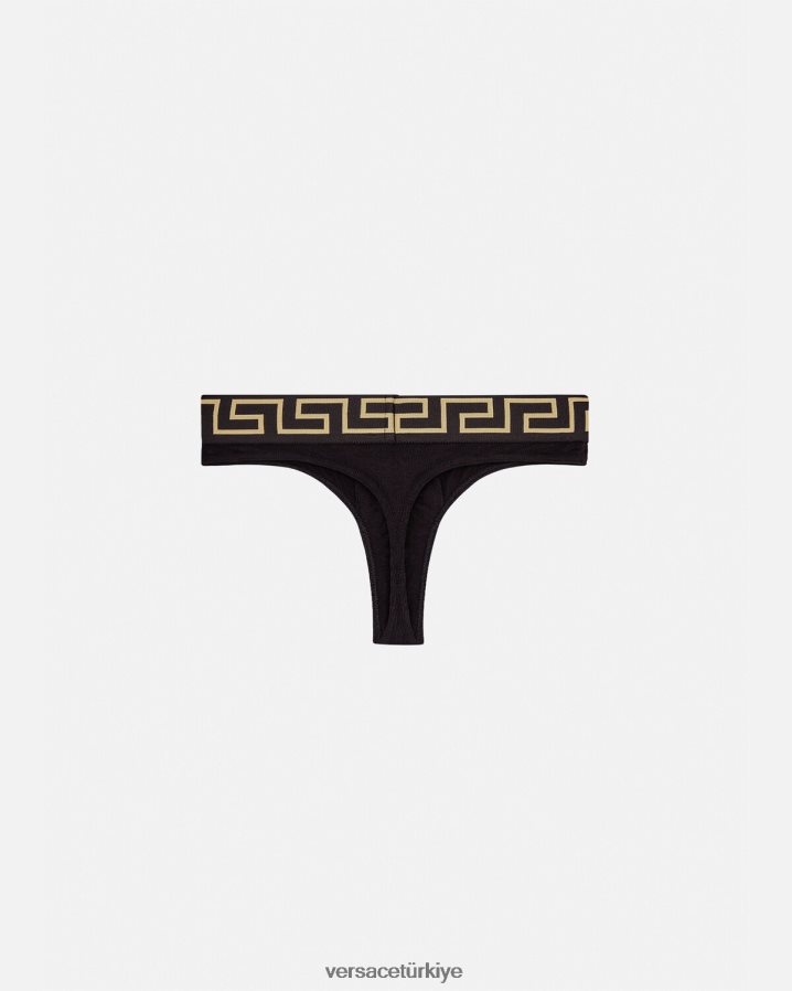 Versace yunanistan sınır tangası erkekler siyah iç çamaşırı ve plaj kıyafeti B0HHR81770