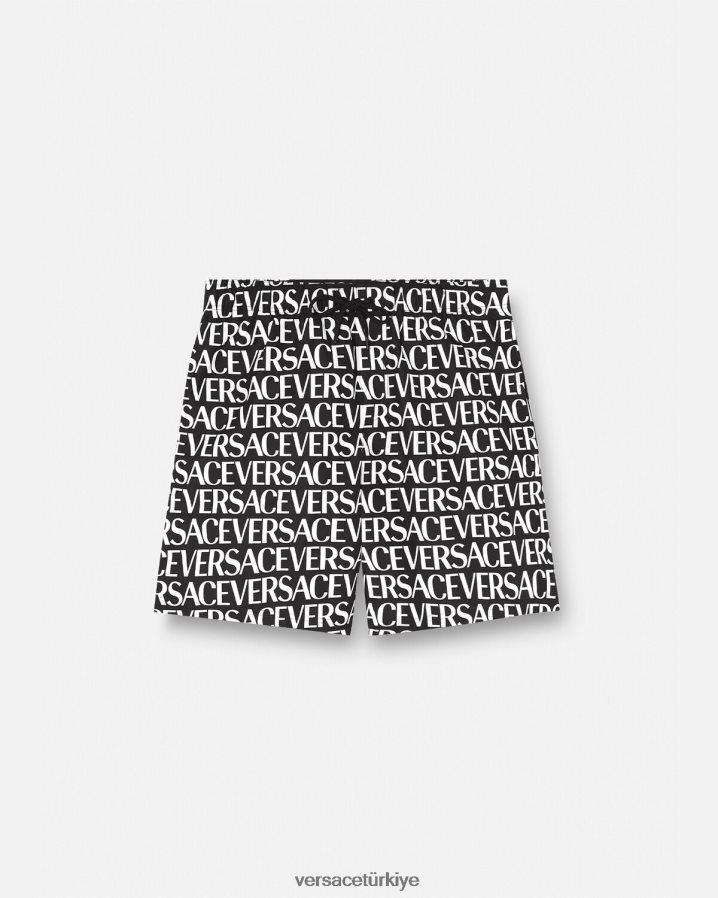 Versace boydan boya sörf şortu erkekler siyah ve baskı iç çamaşırı ve plaj kıyafeti B0HHR81803