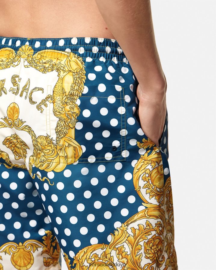 Versace deniz kabuğu barok sörf şortu erkekler Yazdır iç çamaşırı ve plaj kıyafeti B0HHR81802