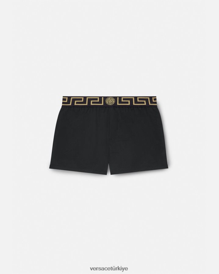Versace yunan sınırı yüzme şortu erkekler siyah iç çamaşırı ve plaj kıyafeti B0HHR81813