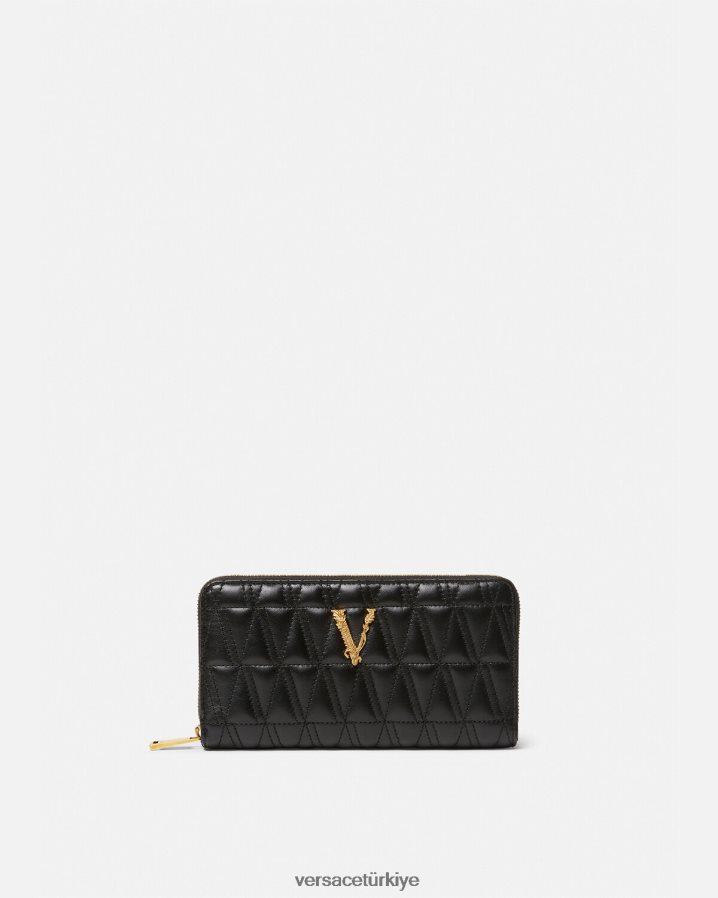 Versace Virtus Continental cüzdanı kadınlar siyah Aksesuarlar B0HHR8576