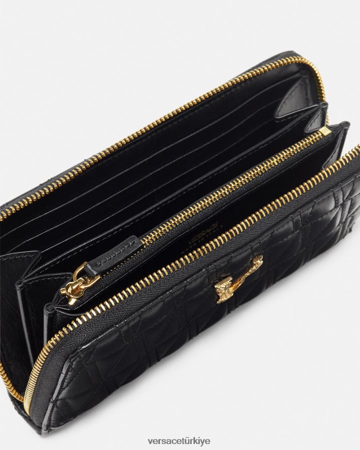 Versace Virtus Continental cüzdanı kadınlar siyah Aksesuarlar B0HHR8576