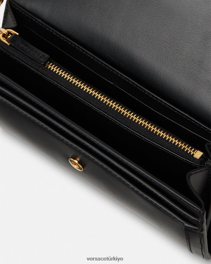 Versace greca tanrıçası cüzdanı kadınlar siyah Aksesuarlar B0HHR8565