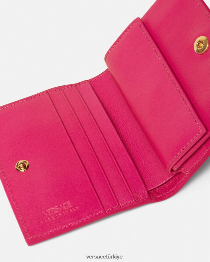 Versace greca tanrıçası iki katlı cüzdan kadınlar pembe Aksesuarlar B0HHR8560
