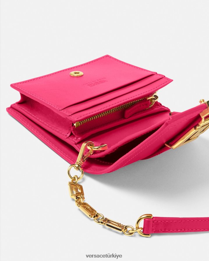 Versace greca tanrıçası zincir cüzdan kadınlar pembe Aksesuarlar B0HHR8564