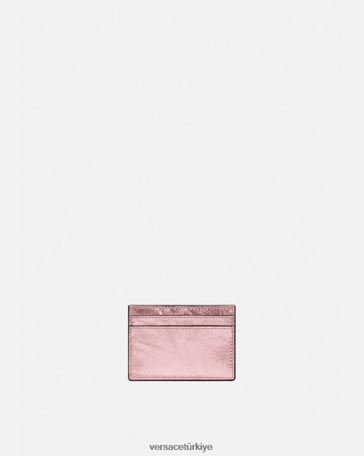 Versace metalik la medusa kart sahibi kadınlar pembe Aksesuarlar B0HHR8571