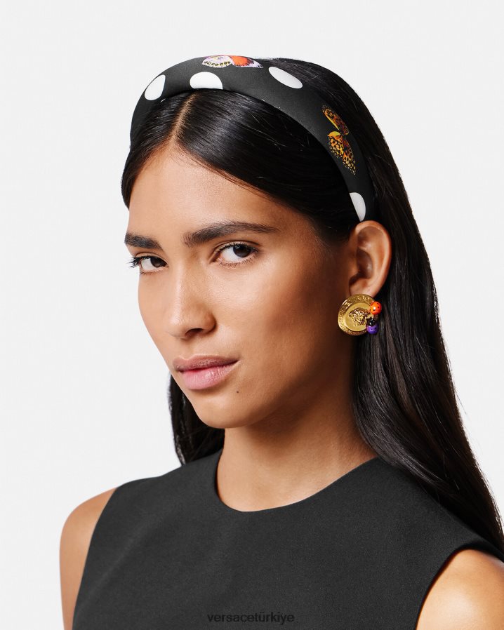 Versace kelebekler kafa bandı kadınlar siyah Aksesuarlar B0HHR8860