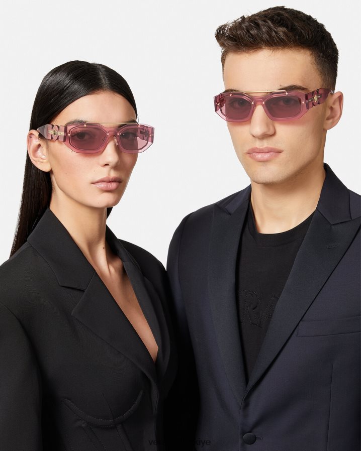 Versace medusa biggie güneş gözlüğü kadınlar pembe Aksesuarlar B0HHR8658