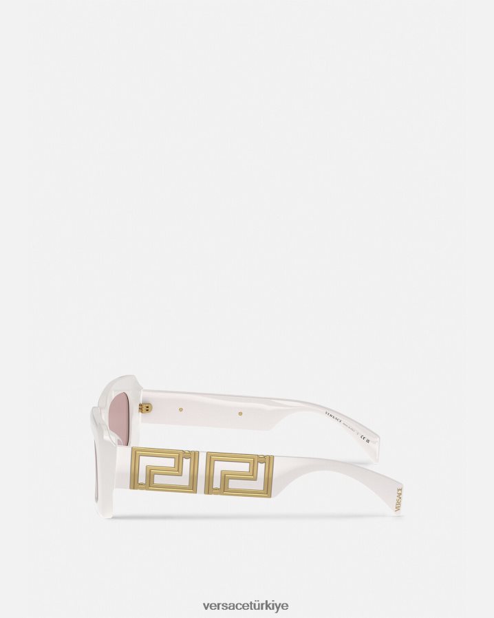 Versace sonsuz greca güneş gözlüğü kadınlar beyaz Aksesuarlar B0HHR8602