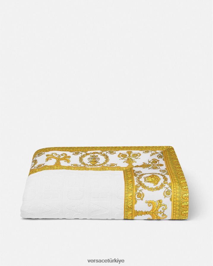 Versace barok plaj havlusu kadınlar beyaz iç çamaşırı ve plaj kıyafeti B0HHR81199