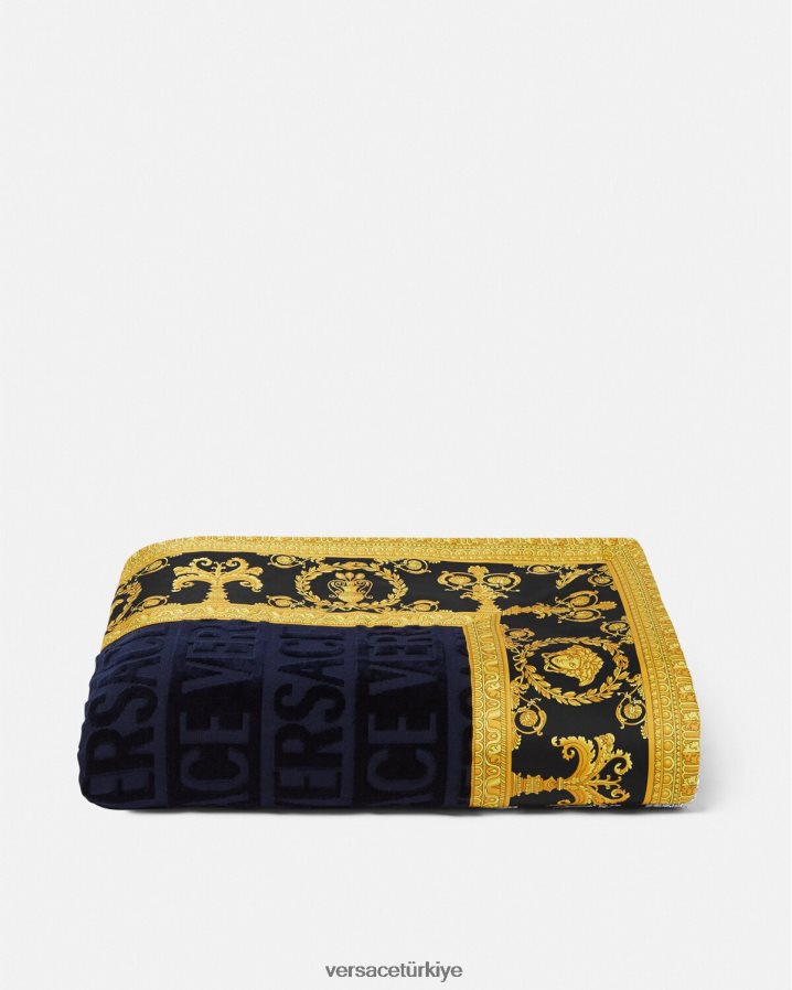 Versace barok plaj havlusu kadınlar mavi iç çamaşırı ve plaj kıyafeti B0HHR81200