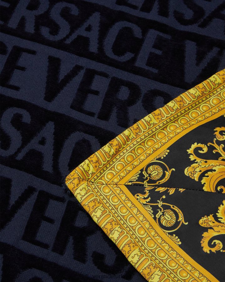 Versace barok plaj havlusu kadınlar mavi iç çamaşırı ve plaj kıyafeti B0HHR81200