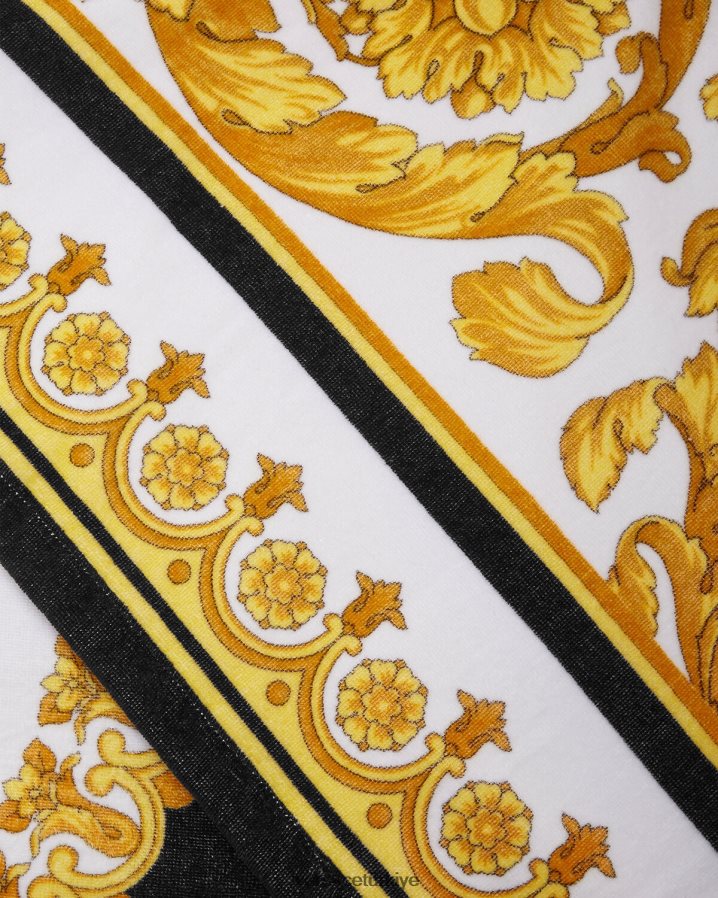 Versace crete de fleur plaj havlusu kadınlar Yazdır iç çamaşırı ve plaj kıyafeti B0HHR81203