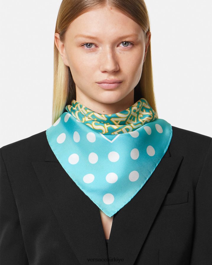 Versace allover ipek fular kadınlar Yazdır Aksesuarlar B0HHR8884