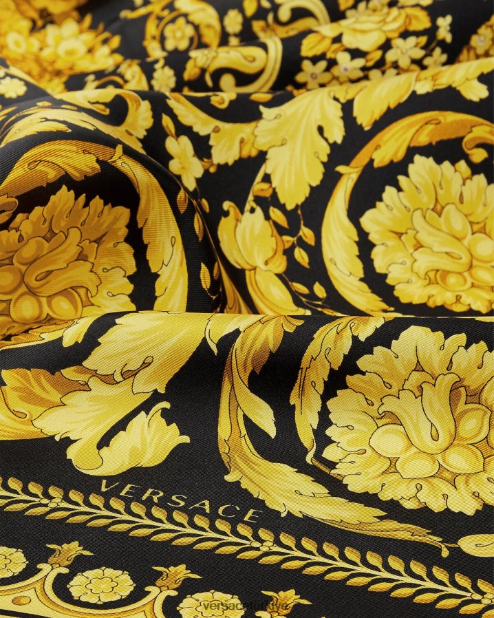 Versace barok büyük ipek fular kadınlar Yazdır Aksesuarlar B0HHR8902