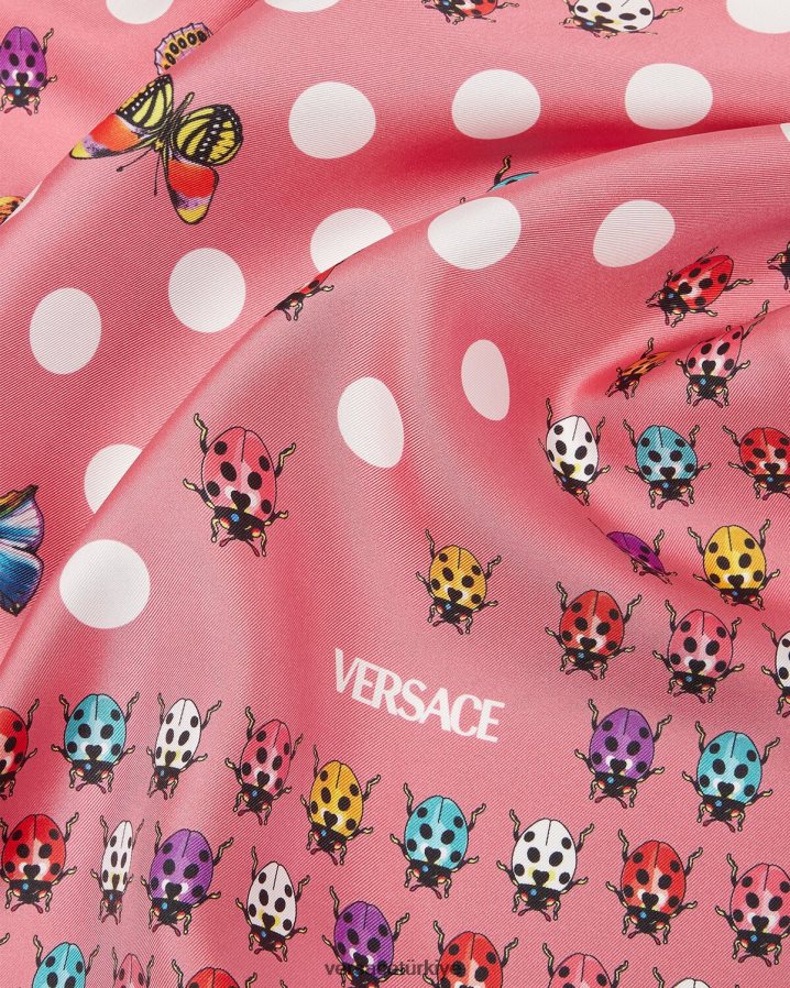 Versace kelebekler büyük ipek fular kadınlar Yazdır Aksesuarlar B0HHR8892