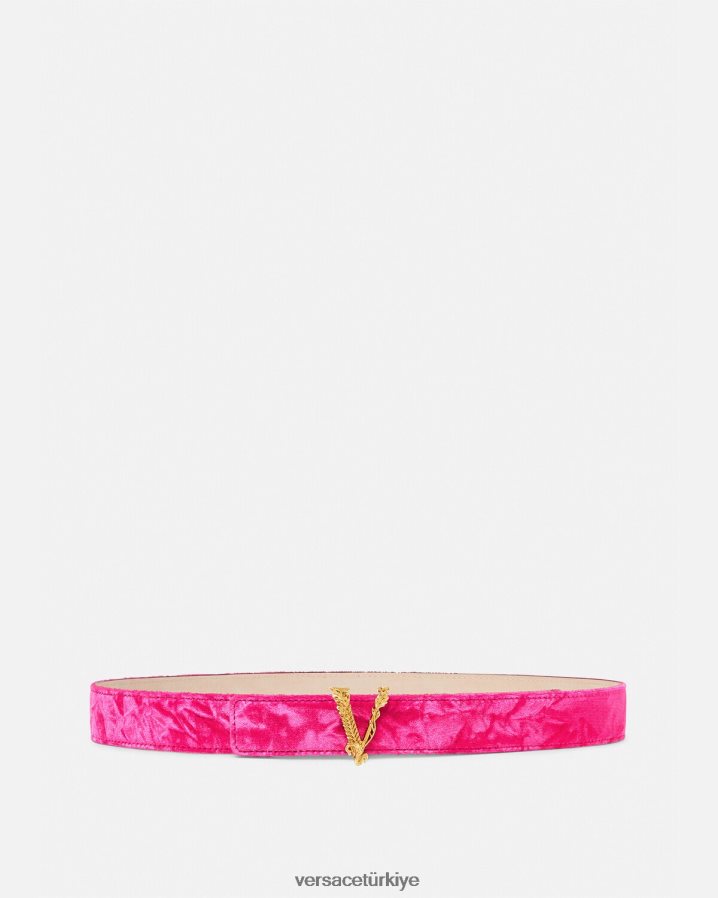 Versace Virtus kadife kemer kadınlar pembe Aksesuarlar B0HHR8552