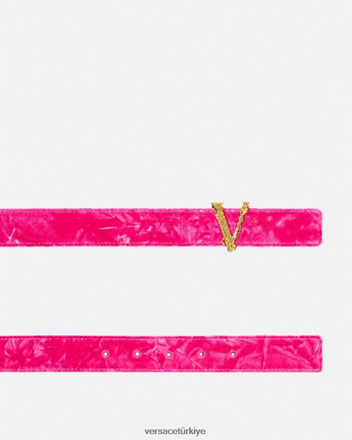 Versace Virtus kadife kemer kadınlar pembe Aksesuarlar B0HHR8552