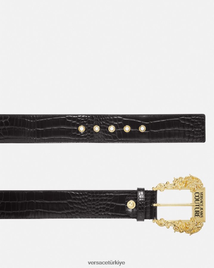 Versace geniş couture1 kemer kadınlar siyah Aksesuarlar B0HHR82323