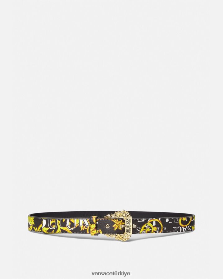 Versace logo couture1 kemer kadınlar siyah altın Aksesuarlar B0HHR82351