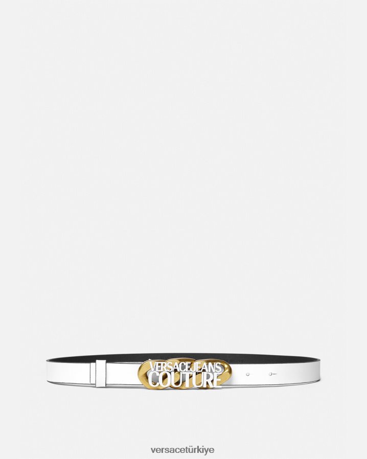 Versace logolu zincir kemer kadınlar beyaz Aksesuarlar B0HHR82329