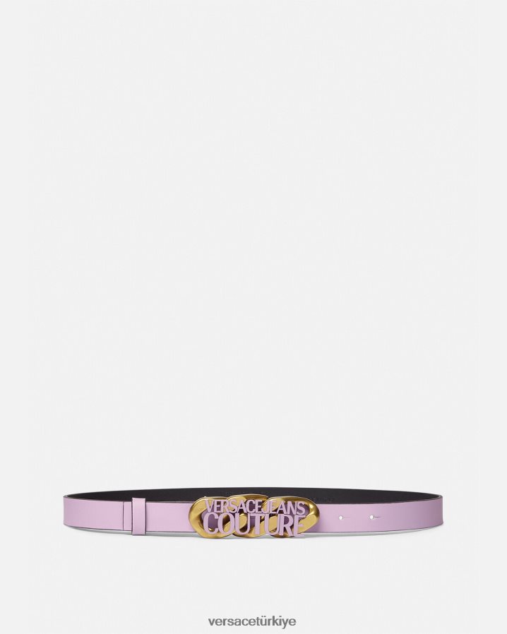 Versace logolu zincir kemer kadınlar leylak Aksesuarlar B0HHR82354