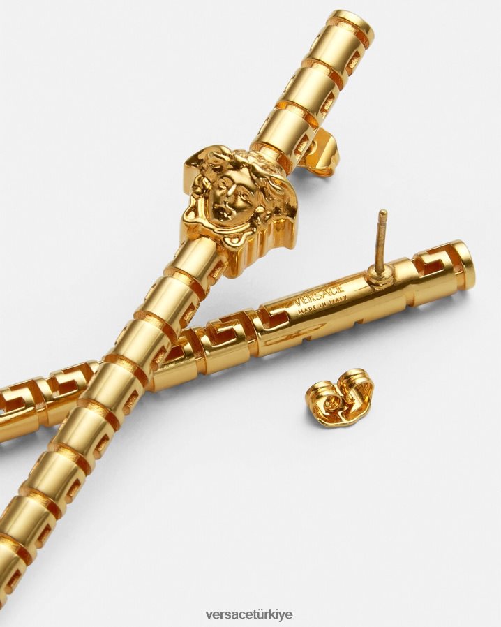 Versace Greca asimetrik küpeler kadınlar altın Aksesuarlar B0HHR8750