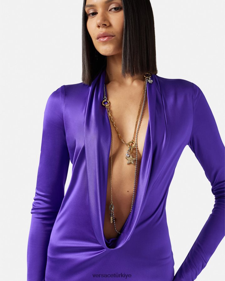 Versace galaksi kolye kadınlar altın Aksesuarlar B0HHR8821