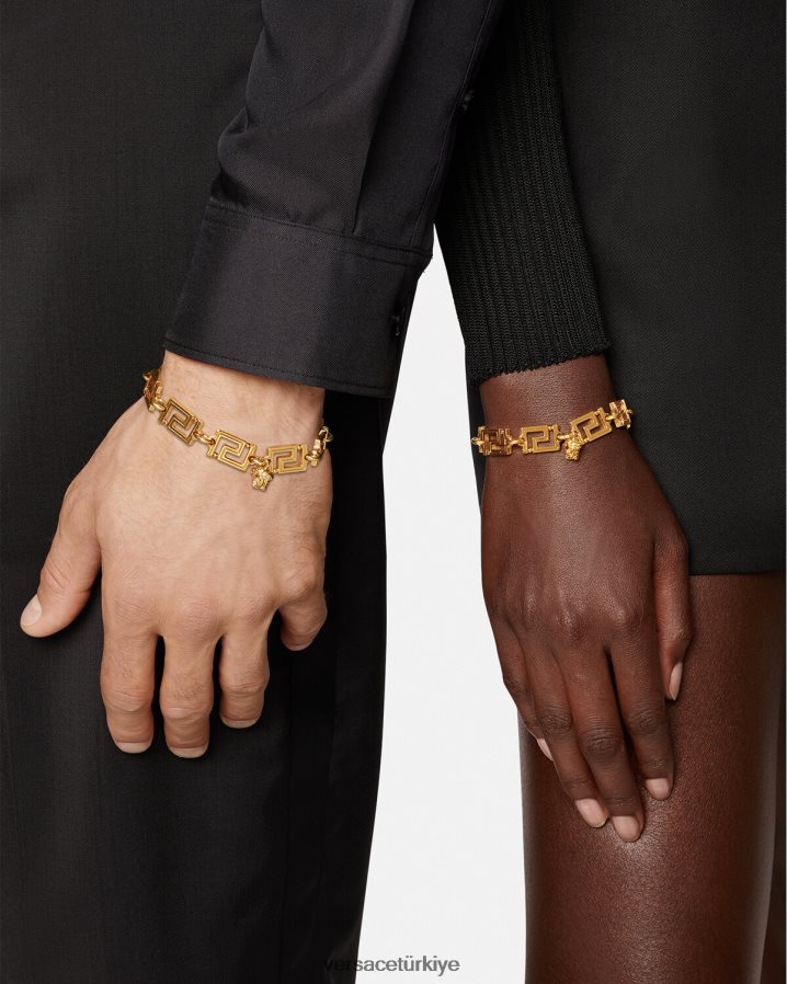 Versace greca bilezik kadınlar sıcak altın Aksesuarlar B0HHR8759