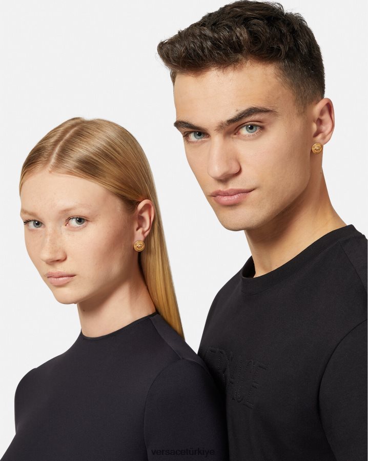 Versace haraç saplama küpe kadınlar haraç altın Aksesuarlar B0HHR8793
