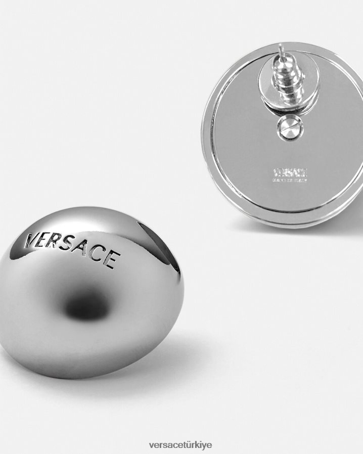 Versace küre fayans küpe kadınlar gümüş Aksesuarlar B0HHR8808
