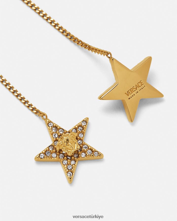 Versace kristal galaxy küpe kadınlar altın Aksesuarlar B0HHR8824