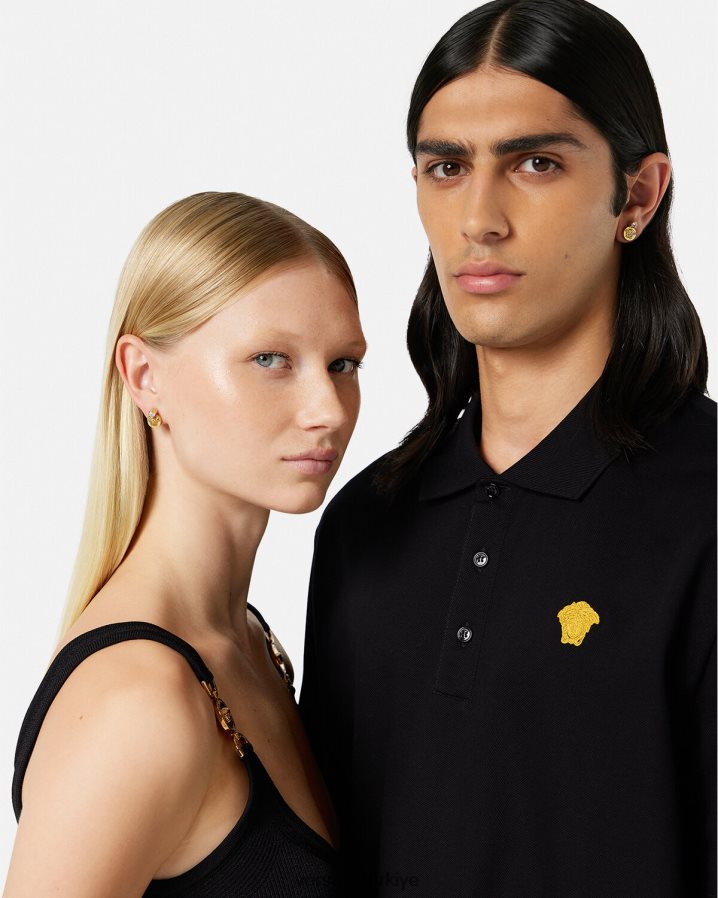 Versace kristal medusa küpe kadınlar altın Aksesuarlar B0HHR8778