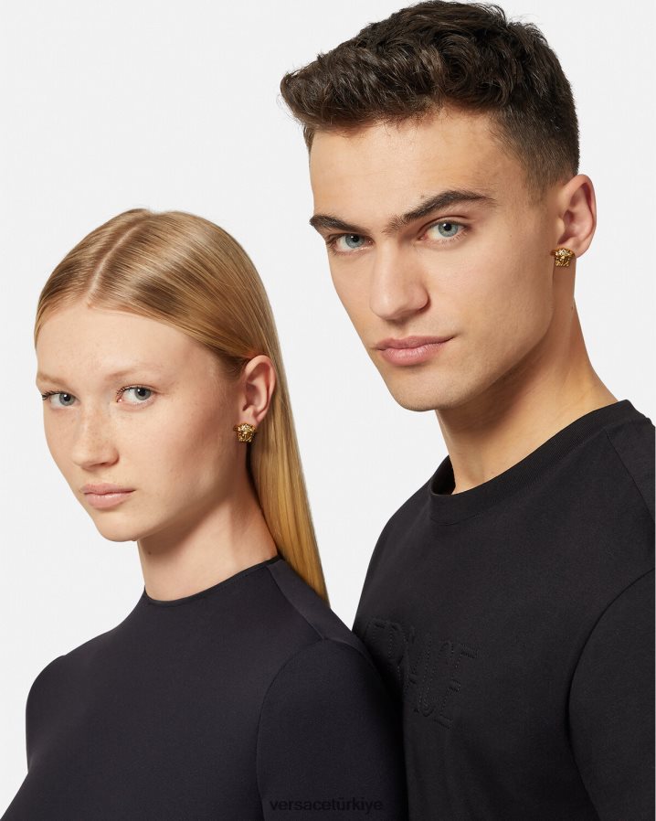 Versace medusa başlı küpeler kadınlar altın Aksesuarlar B0HHR8774