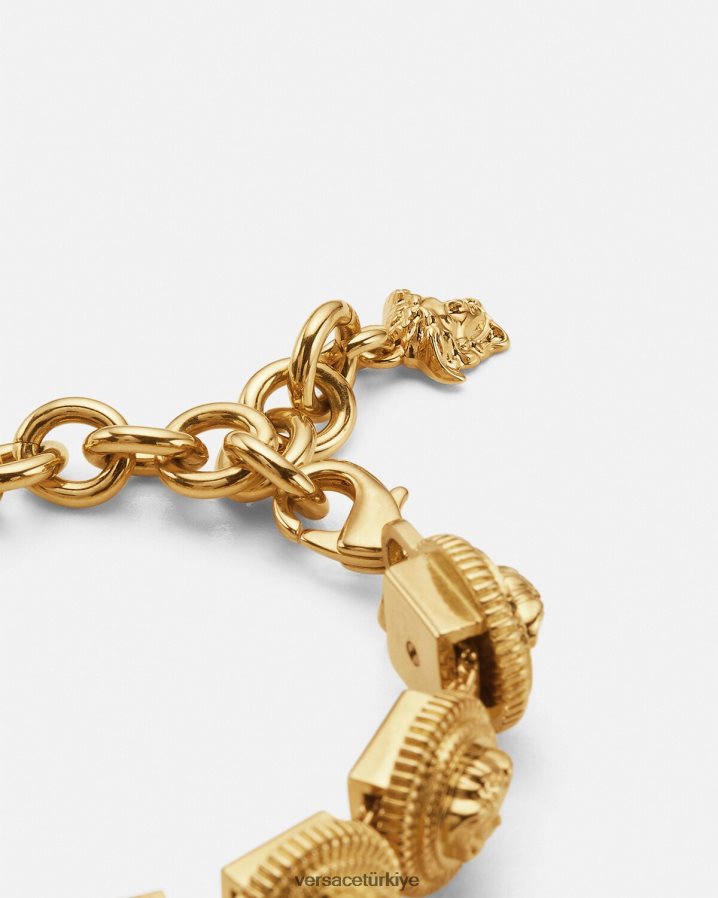 Versace medusa biggie bilezik kadınlar altın Aksesuarlar B0HHR8846